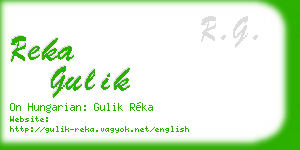 reka gulik business card