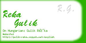 reka gulik business card